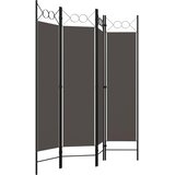 Sobna pregrada s 4 panela antracit 160 x 180 cm | Eponuda.ba