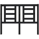 Uzglavlje za krevet crno 126 x 4 x 100 cm od masivne borovine | shoptok.hr