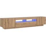TV ormarić LED boja hrasta 200x35x40 cm konstruirano drvo | shoptok.hr