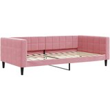 vidaXL Izvlečna dnevna postelja s predali roza 100x200 cm ža | Shoptok.si