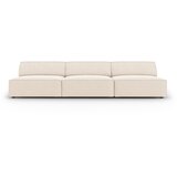 Micadoni Home Kremno bela žametna sedežna garnitura 240 cm Jodie – | Shoptok.si
