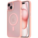 AVIZAR Ohišje MagSafe za iPhone 15 Plus in 14 Plus Back Pad Frosted Outline, Roza, (5000016299) | Shoptok.si