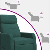  Fotelja s nagibom Tamnozelena Tkanina | shoptok.hr