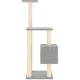  Penjalica za mačke sa stupovima za grebanje svjetlosiva 104 cm | shoptok.hr