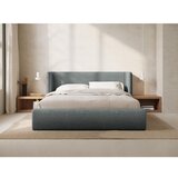 Windsor & Co Sofas Temno siva oblazinjena zakonska postelja s prostorom za shranjevanje z letvenim dnom 180x200 cm Jason – | Shoptok.si