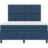 Krevet s opruga kutije s uzglavljem Plava 160 x 200 cm tkanina | shoptok.hr