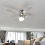  ZEVENTI - Plafonski ventilator NAVAGIO 1xE27/60W/230V crna/bela | Eponuda.com