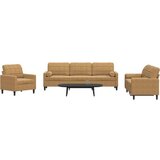 vidaXL 3-dijelni set sofa s jastucima smeđi baršunasti | shoptok.hr