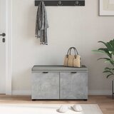  Klupa za hodnik s jastukom Betonsko Siva 80 x 38 x 46 cm | Eponuda.com