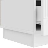 TV omarica Bela visok sijaj 147 x 34,5 x 27 cm Inženirski les, (5000210372) | Shoptok.si