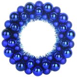  Vijenci s božićnim kuglicama 2 pcs Plava 33 x 33 x 7 cm | shoptok.hr