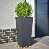 vidaXL Vrtna visoka greda 2 kosa antracit 35x35x75 cm jeklo Cene