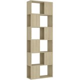 Ormarić za knjige / pregrada boja hrasta 60x24x186 cm drvena | shoptok.hr