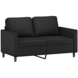  3-dijelni set sofa s jastucima crni od umjetne kože | shoptok.hr