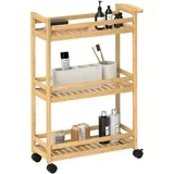 voziček bambus 55D x 20Š x 75V cm naravni les, (5000242702)