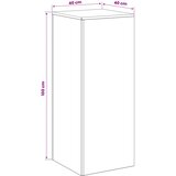  Stalak za biljke Crna 40 x 40 x 100 cm Čelik | shoptok.hr