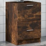 vidaXL Ormarić za umivaonik boja dimljenog hrasta 40x37x59 cm drveni Cijene