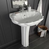 Samostojeći umivaonik keramički bijeli 580 x 510 x 200 mm | Eponuda.com