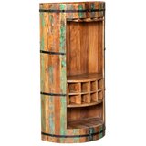 Interia Home & Living Stojalo za vino iz recikliranega lesa v naravni barvi za 8 steklenic, 60x115 cm Kaveri - | Shoptok.si