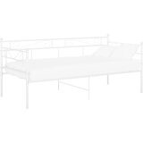 Maison Chic Posteljni okvir - Enojna postelja - Postelja za odrasle bel kovinski 90x200 cm-J6385, (21763966) Cene