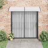 Nadstrešnica za vrata crna i prozirna 240 x 75 cm PC | shoptok.hr