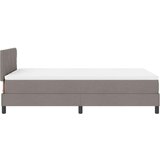  Postelja z vzmetnico z vzmetnico Taupe 120 x 200 cm blago, (5000128350) | Shoptok.si