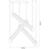 Zuma line 1234 - LED prigušiva luster na sajli COMO LED/64W/230V 2700-6500K zlatna + daljinski upravljač | Eponuda.com