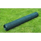 vidaXL Žična ograja pocinkana s PVC oblogo 25x0,75 m zelena | Shoptok.si