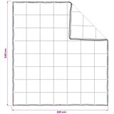  Set deka 3 kom. 240 x 220 cm Sve sezone Bambus Bijela | shoptok.hr