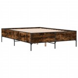 vidaXL Okvir za krevet boja hrasta 120x190cm konstruirano drvo i metal | shoptok.hr