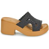 Crocs Natikači Brooklyn Woven Slide Heel Črna | Shoptok.si