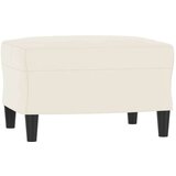 vidaXL Fotelja s tabureom krem 60 cm baršunasta | shoptok.hr