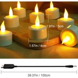 SOULBAY 12x polnilne LED čajne svečke s polnilno postajo | Shoptok.si