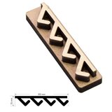 Rosa TALENT Leseni žig št. 7 Geometrija Cene