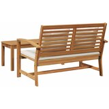  Set vrtnog stola i klupe s jastučićem 2 Komad Smeđa i krem | shoptok.hr