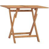  Sklopivi vrtni blagovaonski stol 90x60x75 cm masivna tikovina | shoptok.hr
