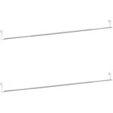  Karniše 2 kom bijelo-srebrne aluminijske | shoptok.hr