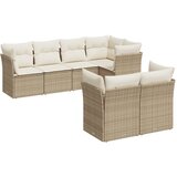  7-dijelni set vrtnih sofa od poliratana s jastucima bež | shoptok.hr