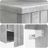  Umivaonik s policom za zid Betonska siva 49 x 44,5 x 65 cm | shoptok.hr