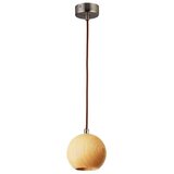  Visilica na sajli 1xGU10/10W/230V, prečnik 11 cm, masiv/jasen | Eponuda.com