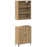  Komoda sa zidnim ormarićem Umjetničko izrađeno drvo hrasta | shoptok.hr