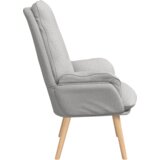 vidaXL Udobna stolica Cloud Grey tkanina | shoptok.hr