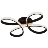 Tri O Crna LED stropna svjetiljka 40x40 cm Fly – Cijene
