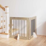  Vrata za pse s postoljem 2 pcs Hrast sonoma 80 x 80 cm | Shoptok.si