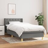 The Living Store Box spring postelja z vzmetnico temno siva 80x200 cm blago - Box Spring Postelja, (21519901) | Shoptok.si