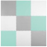 Ricokids pjenasta podloga za slagalice 180x180cm 9 kom sivo-tirkizna | shoptok.hr