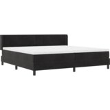  Krevet s opružnim okvirima i madracem Crna 200x200 cm Baršun | shoptok.hr