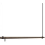 LIND DNA Rjavo stensko stojalo za oblačila iz masivnega hrasta 110x200x4 cm Swing L – | Shoptok.si