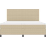 Krevet s kutijom s madracem svijetlozeleno sivo 200x200 cm Korduroy tkanina | shoptok.hr