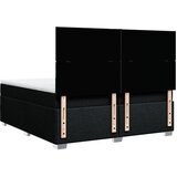  Krevet s oprugama i madracem crni 200x200 cm od tkanine | shoptok.hr